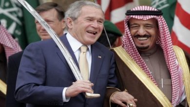 رقصة الموت للعرب جورج بوش