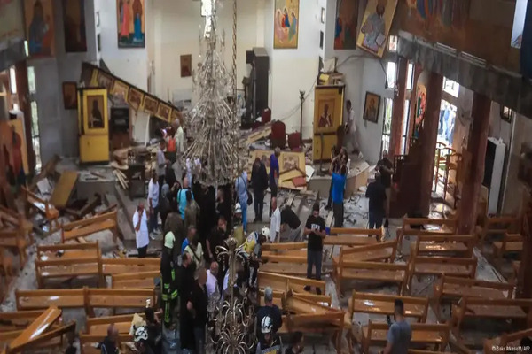انفجار كنيسة مار إلياس فى دمشق